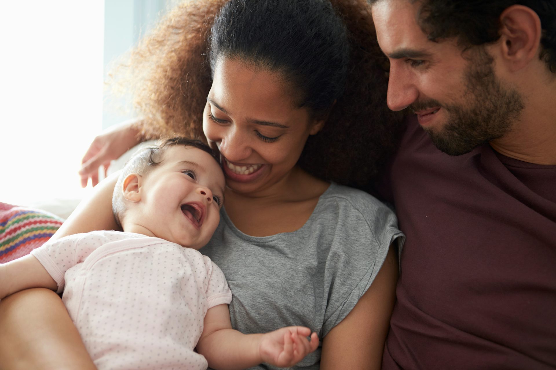 baby with parents