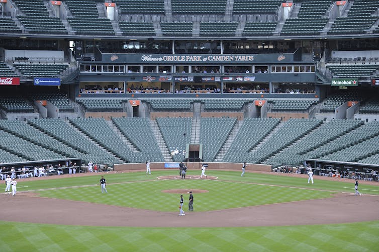 This isn't the first time sports teams have played in eerily empty arenas