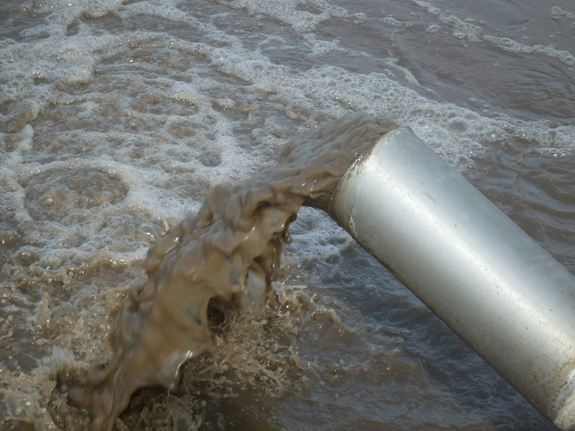Canalización de una depuradora de la Región de Murcia. Mercedes Lloréns y María Isabel Aguilar, CC BY.