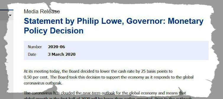 the Reserve Bank has done as much as it can. Now it's up to the government
