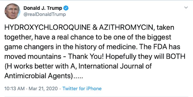 Could chloroquine treat coronavirus? 5 questions answered about a promising, problematic and unproven use for an antimalarial drug