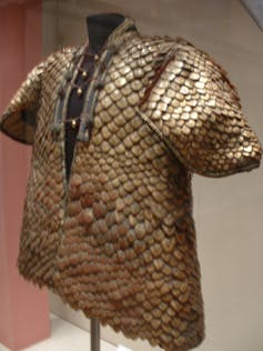 Coat on display in museum