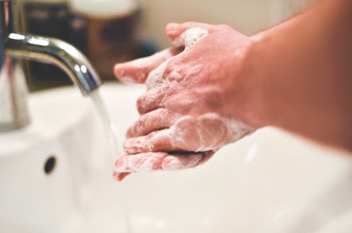 My skin's dry with all this hand washing. What can I do?