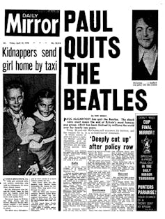 jornal-daily-mirror-Paul-McCartney-sai-dos-beatles