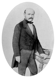 Ignaz Semmelweis, the doctor who discovered the disease-fighting power of hand-washing in 1847