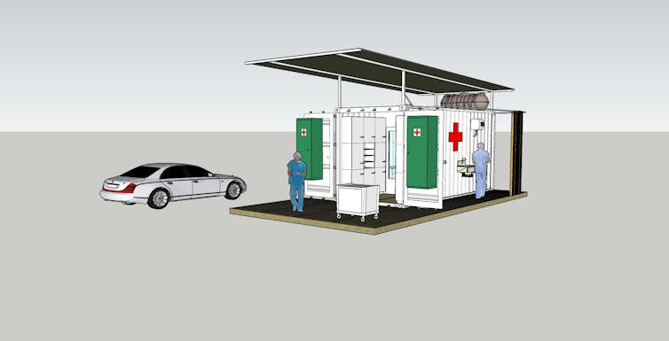 Hospital beds and coronavirus test centres are needed fast. Here's an Australian-designed solution