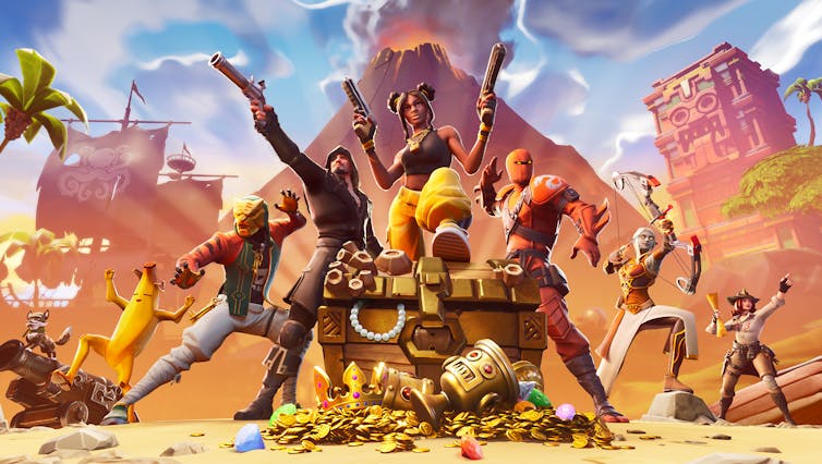 The video game Fortnite revels in silliness.