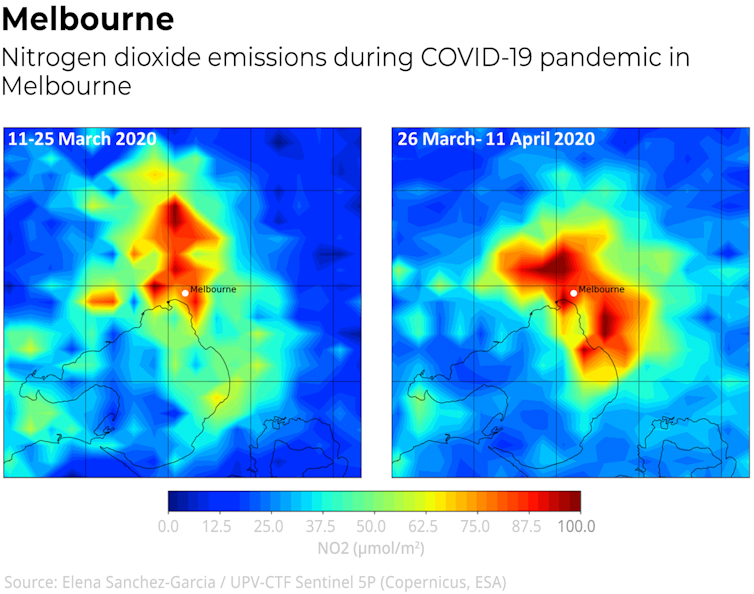 These 5 images show how air pollution changed over Australia’s major cities before and after lockdown