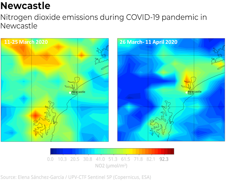 These 5 images show how air pollution changed over Australia’s major cities before and after lockdown