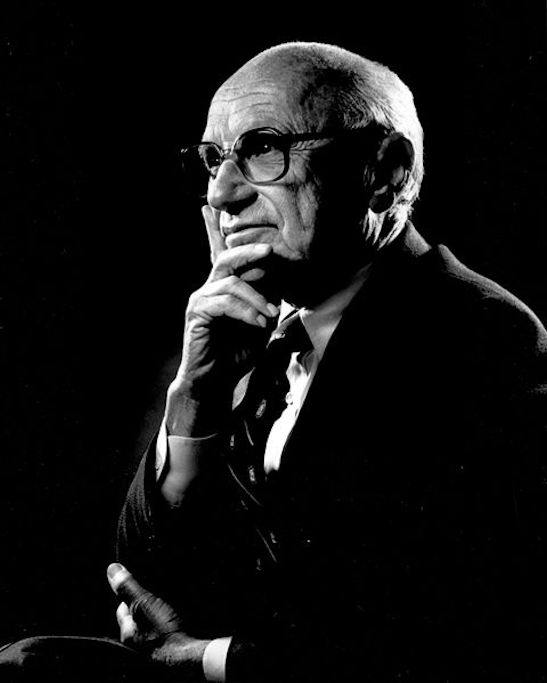  Milton Friedman, en 2004. RobertHannah89/Wikimedia, CC BY 