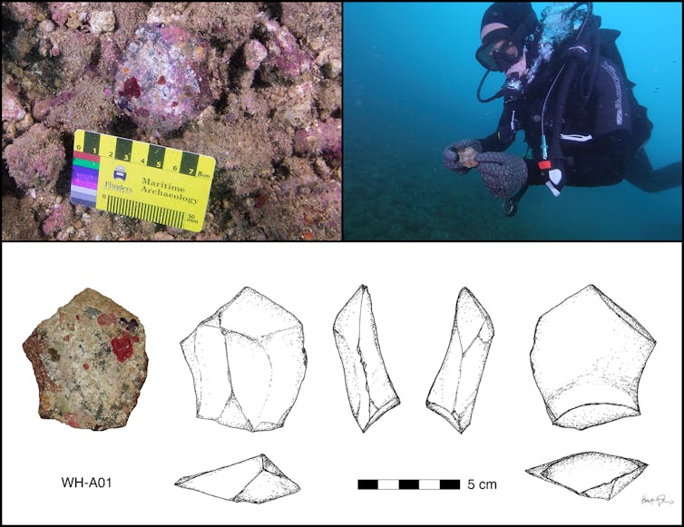 In a first discovery of its kind, researchers have uncovered an ancient Aboriginal archaeological site preserved on the seabed