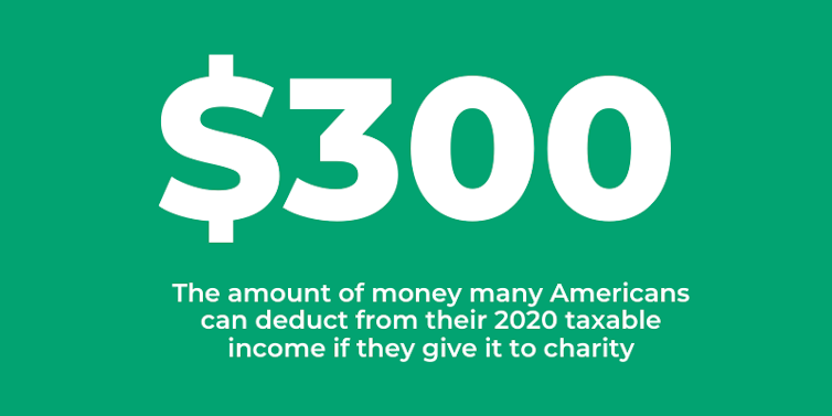 A $300 charitable deduction, explained