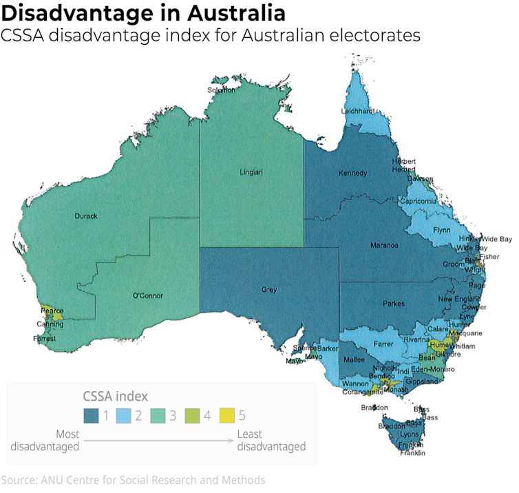 Where are the most disadvantaged parts of Australia? New research shows it's not just income that matters