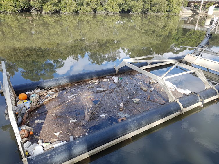 A fire extinguisher, a suit and 14 million plastic particles: after a storm, microplastic pollution surged in the Cooks River