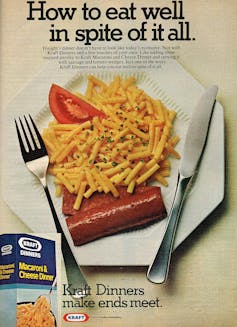 Ad for Kraft Macaroni & Cheese Dinner