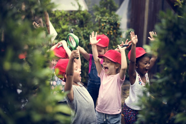 Children cheering, image courtesy of Rawpixel