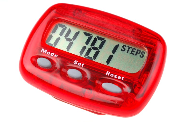Participants could choose their own weight loss action, such as walking 10,000 steps, alongside standing on bathroom scales