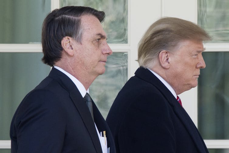 Brazilian and American presidents, Jair Bolsonaro and Donald Trump, mishandled the COVID-19 crisis. EFE-EPA