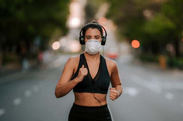 Why it could be dangerous to exercise with a mask on