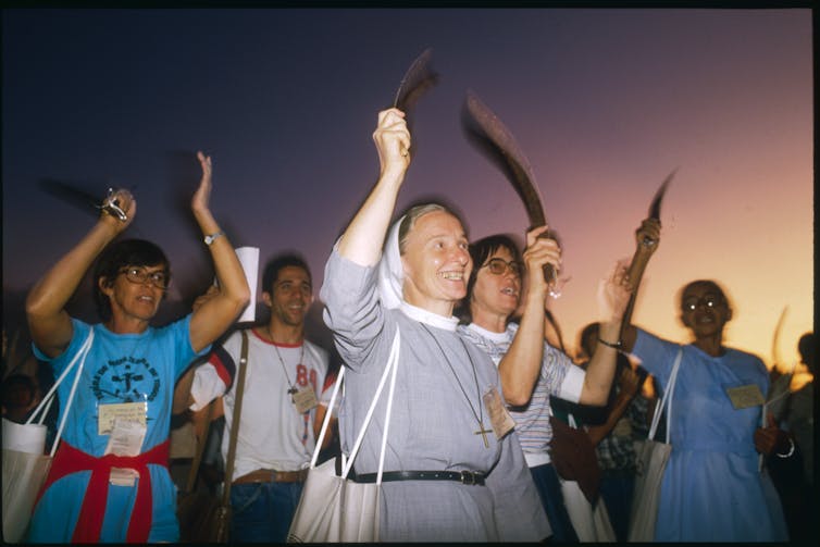 No justice, no peace: Why Catholic priests are kneeling with George Floyd protesters