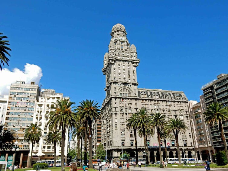 The main plaza in Montevideo, Uruguay’s capital.