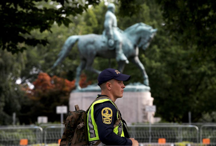 Dead white men get their say in court as Virginia tries to remove Robert E. Lee statues