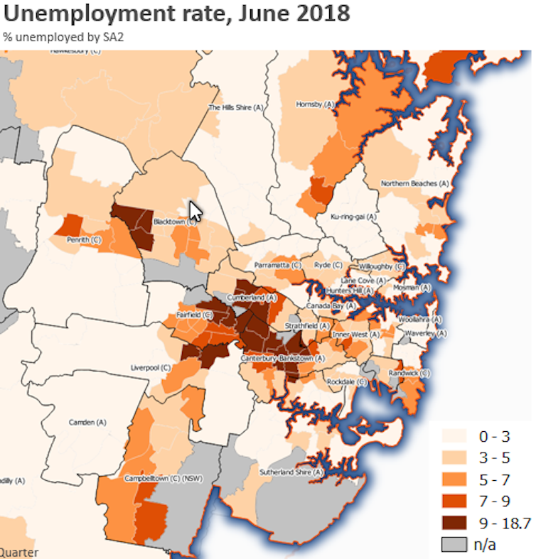Recession will hit job-poor parts of Western Sydney very hard