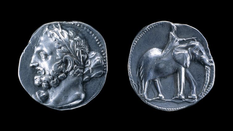 Silver double shekel of Carthage.