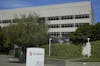 Headquarters of Gilead Sciences, makers of the antiviral drug remdesivir, are seen in April 2020, in Foster City, Calif.