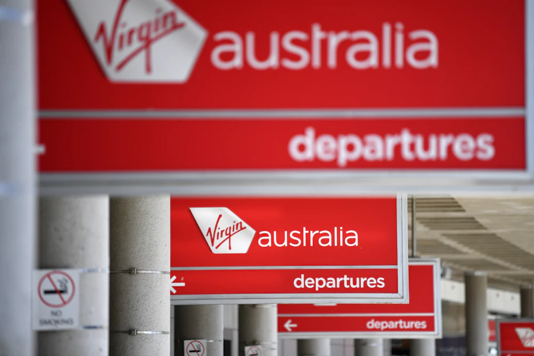 Virgin Austrlia departure lounge.
