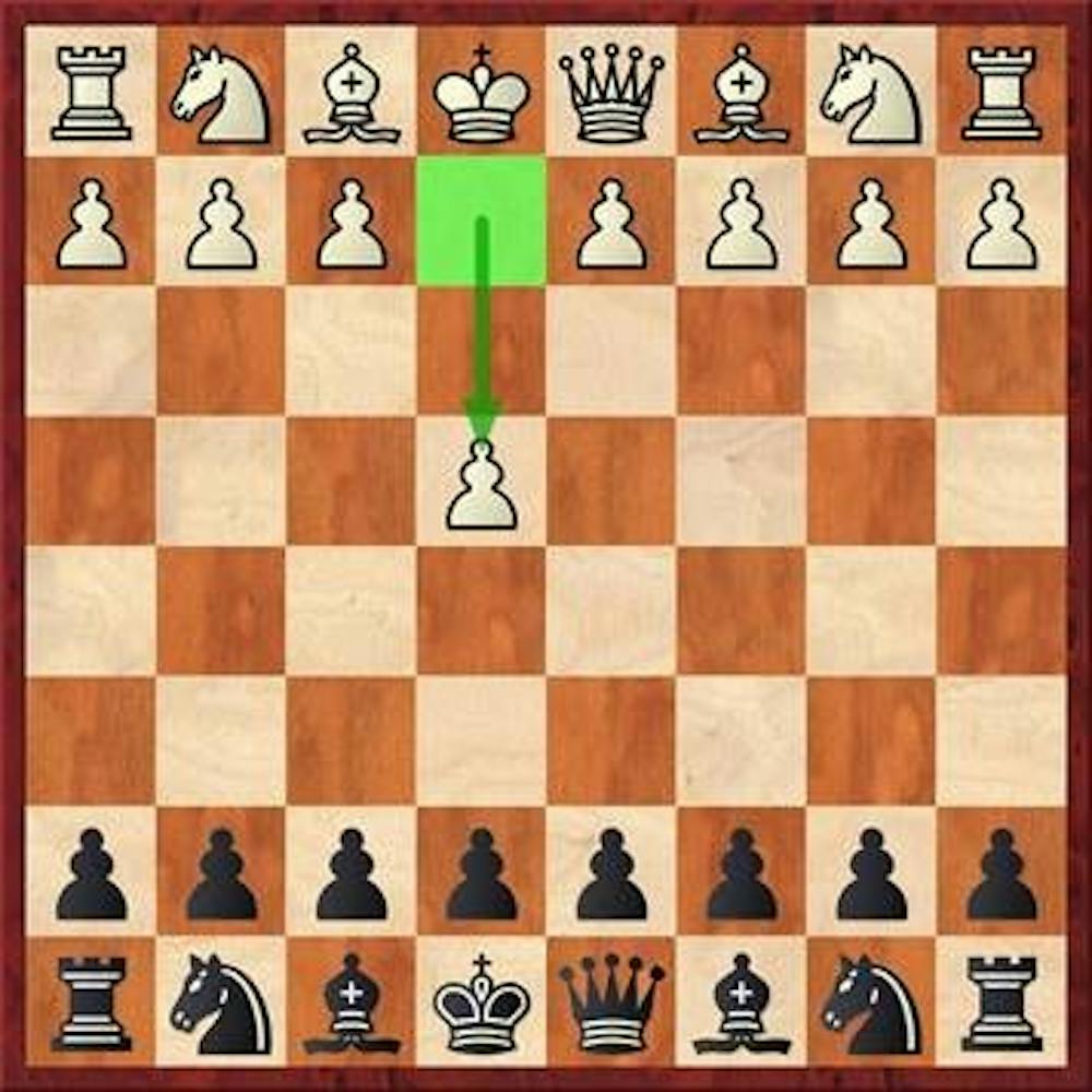 Chess board position after move e4