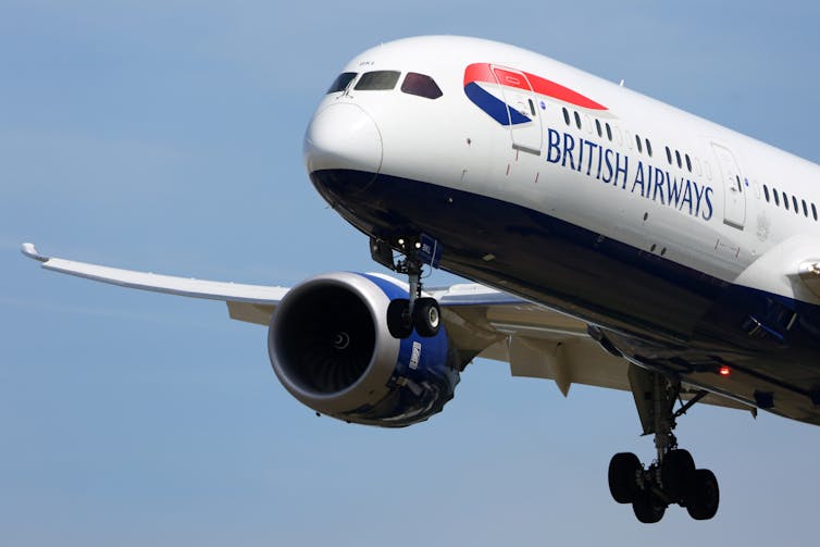 British Airways Boeing 787-9 Dreamliner.