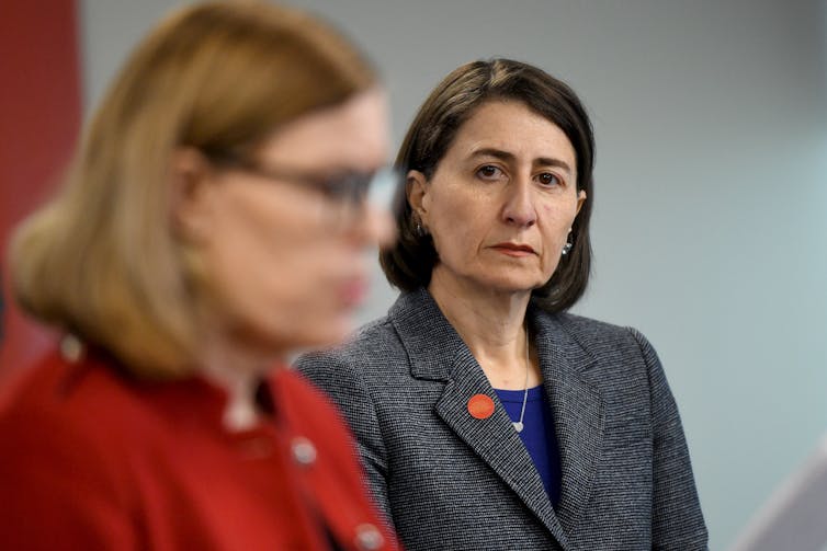 NSW Premier Gladys Berejiklian and NSW Chief Health Officer Kerry Chant