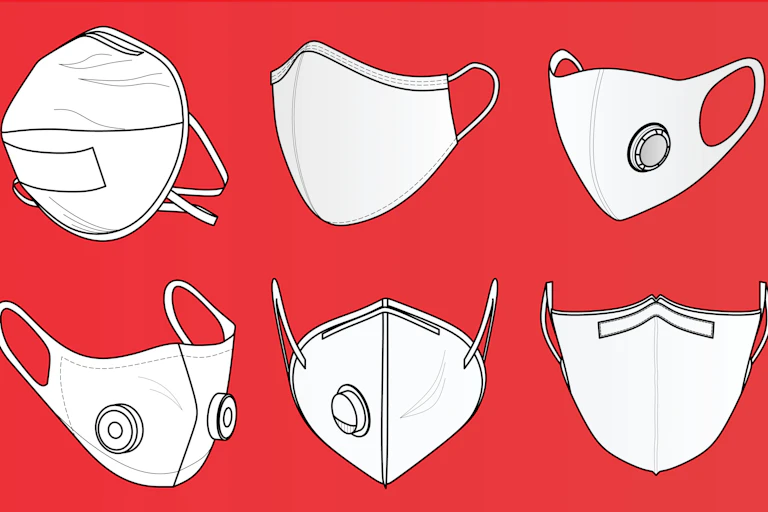 Different types of face mask