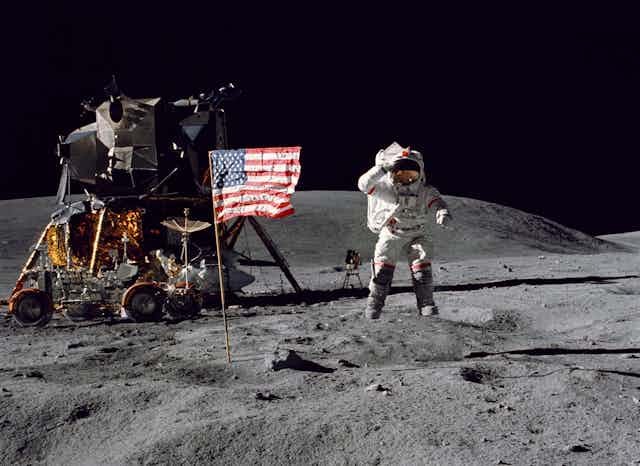 moon landing NAS photo