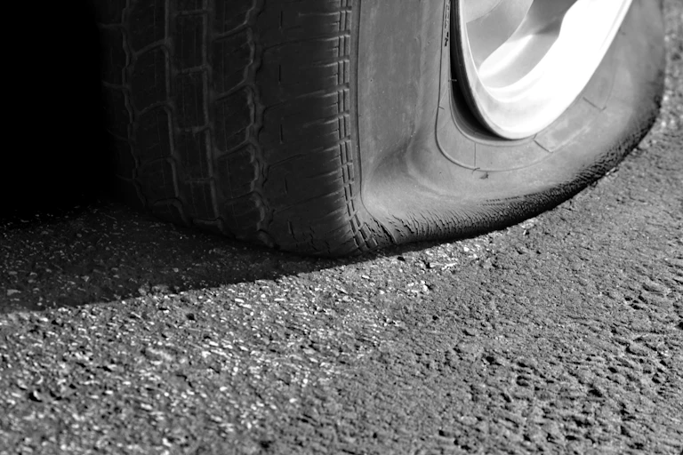A flat tire