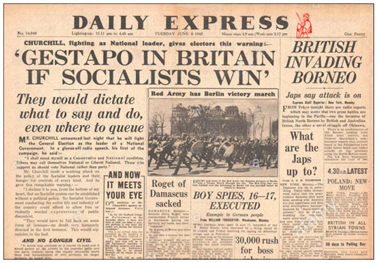 When a winner becomes a loser: Winston Churchill was kicked out of office in the British election of 1945