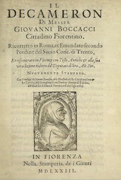 Il Decamerone di Giovanni Boccacci riccoretto cover page