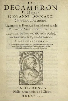 Il Decamerone di Giovanni Boccacci riccoretto cover page