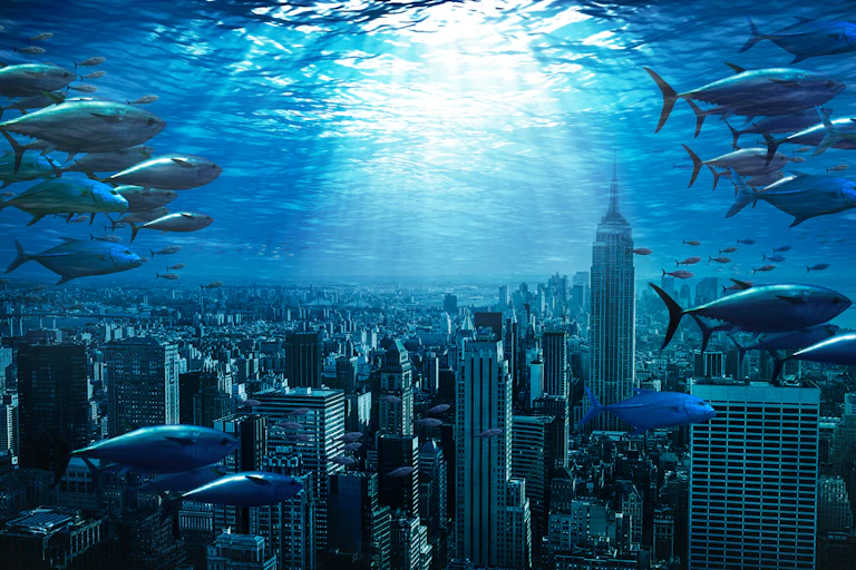 A city underwater