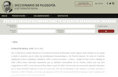 Entrada sobre José Ferrater Mora en la web del _Diccionario de Filosofía Ferrater Mora_.