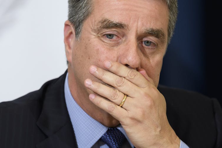 Roberto Azevedo looking pensive