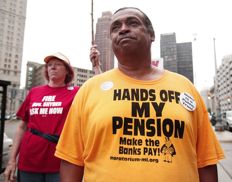 Detroit's biggest debt during bankruptcy was to its pension holders.