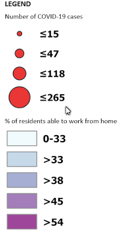 Mapping COVID-19 spread in Melbourne shows link to job types and ability to stay home