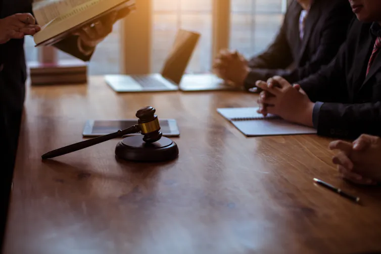 People at an employment tribunal