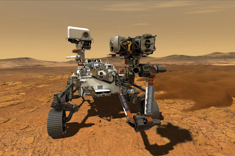 Picture of NASA's Perseverance rover on Mars.