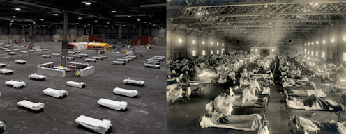 Desde que se inició la pandemia actual de la COVID-19 se ha vuelto la mirada hacia la grave crisis sanitaria de 1918-1919 producida por la gripe, tratando de buscar similitudes entre ambos episodios que ayuden a comprender mejor lo que está sucediendo e iluminen sobre su evolución futura.