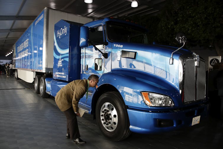 Toyota hydrogen fuel cell truck.