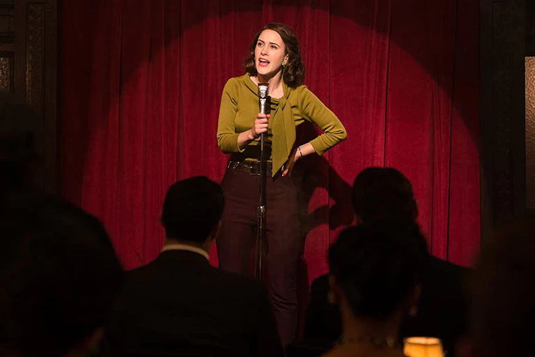 STand-up comic Midge Maisel in the hit TV show.