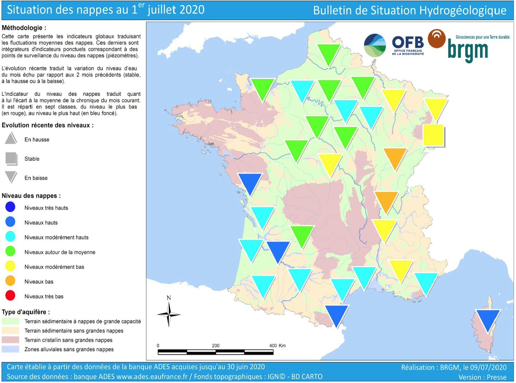 Réserves d’eau souterraine des cartes pour mieux comprendre la sécheresse Réserves d’eau souterraine des cartes pour mieux comprendre la sécheresse